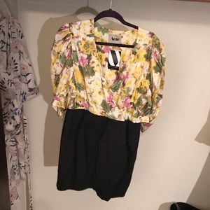 ACNE studios loulou print wrap dress